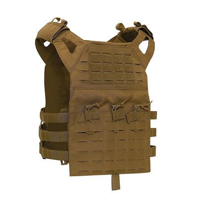 Plate Carrier LASER CUT MOLLE Plattenträger leicht COYOTE BROWN