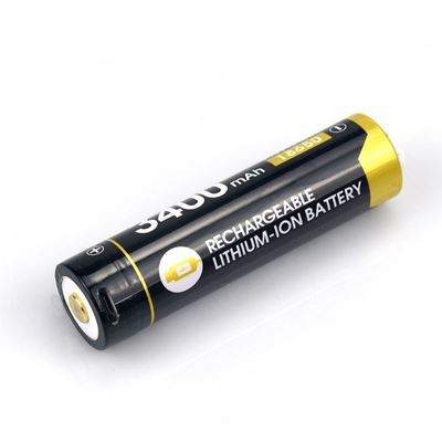 Batterie wiederaufladbar R34 3400 mAh micro USB Typ 18650