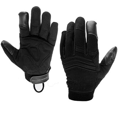 Handschuhe U.S. Model IMPACT PROTECT taktisch SCHWARZ