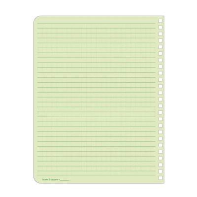 Notizbuch wasserabweisend Universal LARGE 6 5/8"x 8 1/2" GRÜN