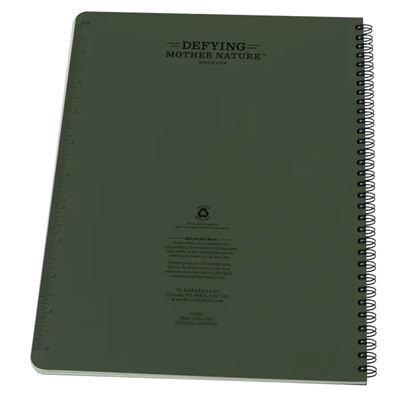 Notizbuch wasserabweisend Universal MAXI 8 1/2" x 11" GRÜN