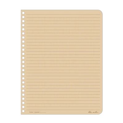 Notizbuch wasserabweisend Universal LARGE 6 5/8"x 8 1/2" TAN