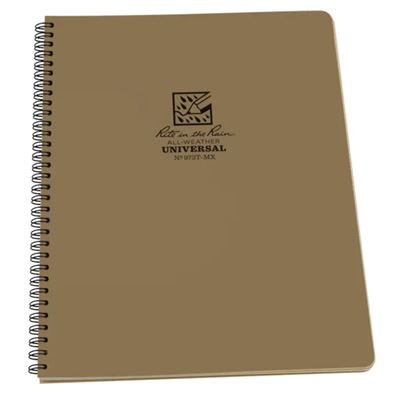 Notizbuch wasserabweisend Universal MAXI 8 1/2" x 11" TAN