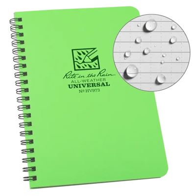 Notizbuch wasserabweisend RITE IN THE RAIN Universal 973 HI VIS