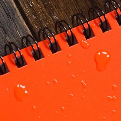 Notizbuch wasserabweisend TOP-SPIRAL 4x6" Field Book Blaze Orange