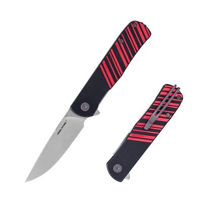 Taschenmesser KARLY glatte Klinge SCHWARZ/ROT