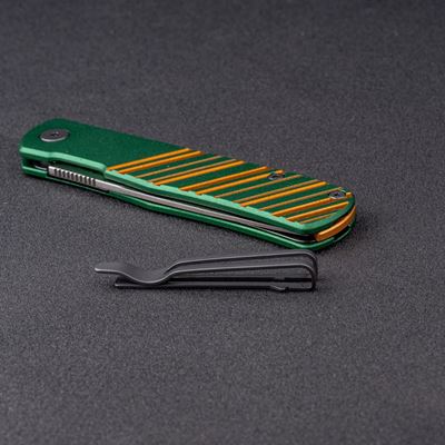 Taschenmesser KARLY glatte Klinge GRÜN/GOLD