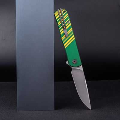 Taschenmesser KARLY glatte Klinge GRÜN/GOLD