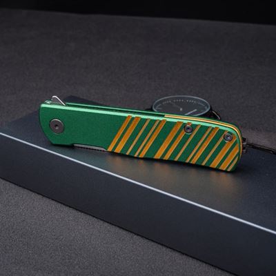 Taschenmesser KARLY glatte Klinge GRÜN/GOLD