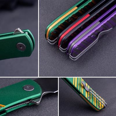 Taschenmesser KARLY glatte Klinge GRÜN/GOLD