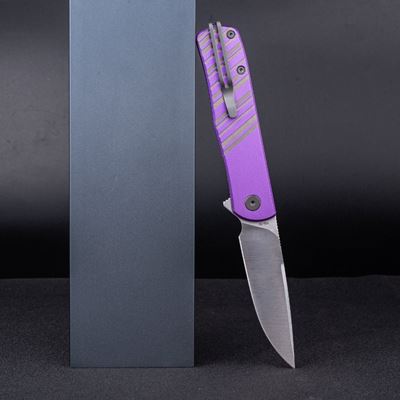 Taschenmesser KARLY glatte Klinge LILA/GRAU