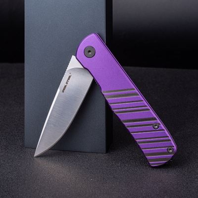 Taschenmesser KARLY glatte Klinge LILA/GRAU