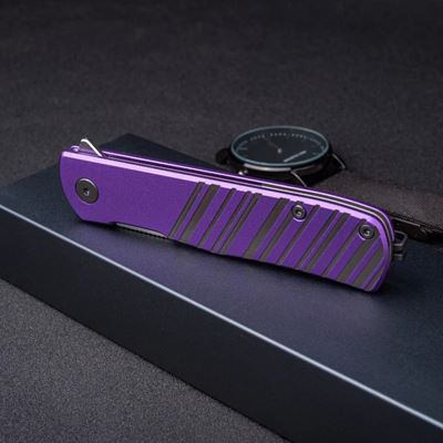 Taschenmesser KARLY glatte Klinge LILA/GRAU