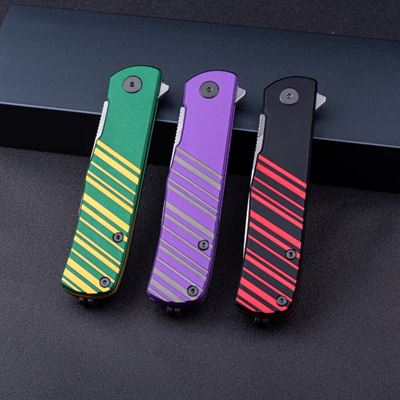 Taschenmesser KARLY glatte Klinge LILA/GRAU