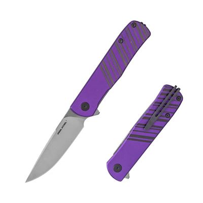 Taschenmesser KARLY glatte Klinge LILA/GRAU
