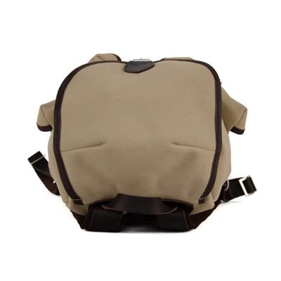 Wander und Freizeitrucksack Lederboden 14l KHAKI/DUNKELBRAUN Leder