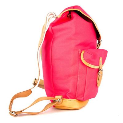 Wander und Freizeitrucksack Lederboden 14l PINK