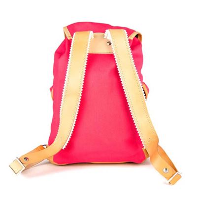 Wander und Freizeitrucksack Lederboden 14l PINK