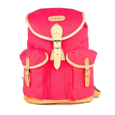 Wander und Freizeitrucksack Lederboden 14l PINK