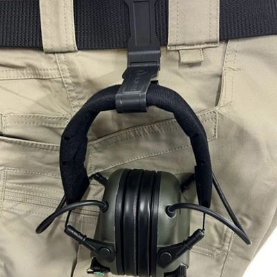 Kunststoff-Gürtelclip für Kopfhörer – SCHWARZ EARMOR S08 2