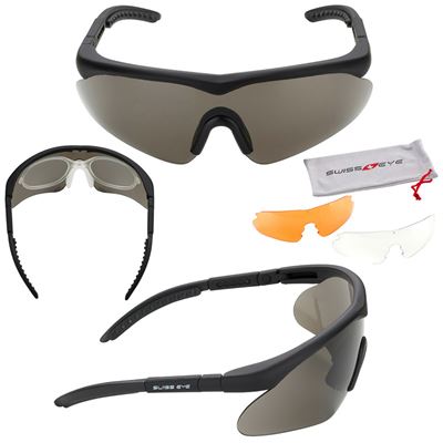 Brille SWISS EYE® RAPTOR 3er-Set SCHWARZ