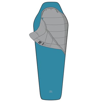 Sommer-Schlafsack ZETA 150 BLAU HIGHLANDER SB255-MB 6