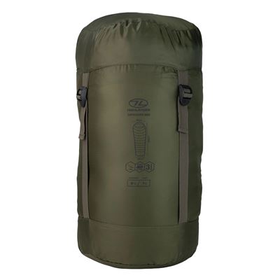 Drei-Jahreszeiten-Mumienschlafsack DEFENDER 250 GRÜN HIGHLANDER SB265-RG 3