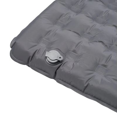 Aufblasbare Isomatte LITO 193 x 63 x 8 cm mit Tasche GRAU