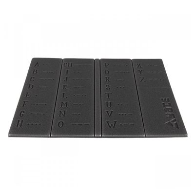 Klappsitz MORSE 36 x 26 x 0,8 cm SCHWARZ