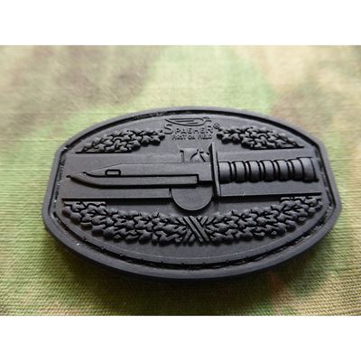 Patch COMBAT ACTION Plastik 3D VELCRO SCHWARZ