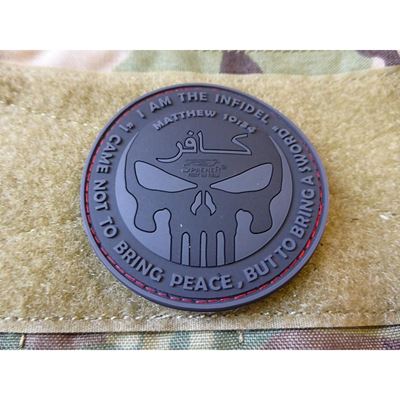 Patch INFIDEL PUNISHER Plastik SCHWARZ