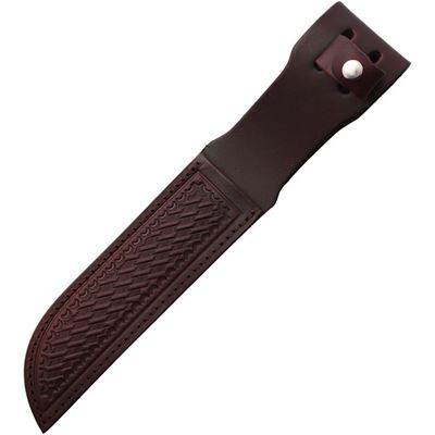 Etui für feststehendes Messer 7,5" Leder DUNKEL BRAUN