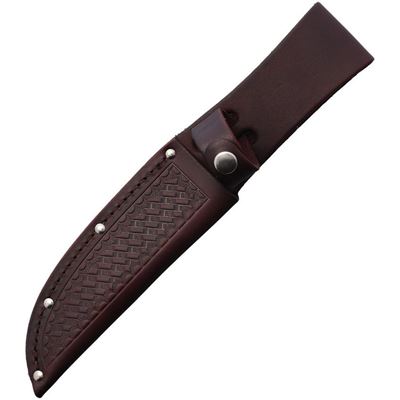 Etui für feststehendes Messer 5,5" Leder DUNKEL BRAUN