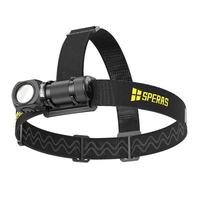Stirntaschenlampe SH16 aufladbar, rechtwinklich, multifunktionsfähig, 1650 Lumen, 355 Meter