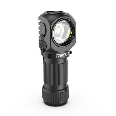 Stirntaschenlampe SH16 aufladbar, rechtwinklich, multifunktionsfähig, 1650 Lumen, 355 Meter