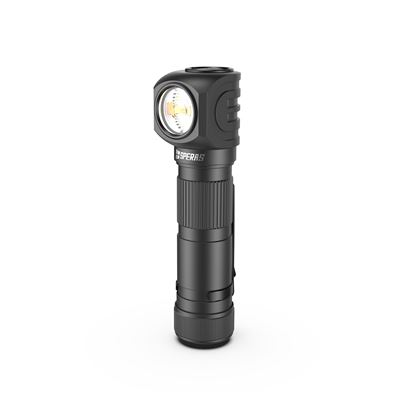Stirntaschenlampe SH18 aufladbar, rechtwinklich, multifunktionsfähig, 2000 Lumen