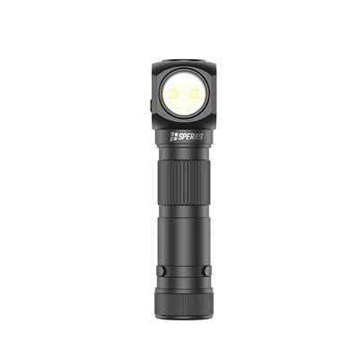 Stirntaschenlampe SH18 aufladbar, rechtwinklich, multifunktionsfähig, 2000 Lumen