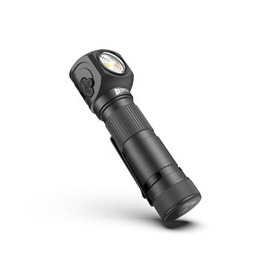 Stirntaschenlampe SH18 aufladbar, rechtwinklich, multifunktionsfähig, 2000 Lumen