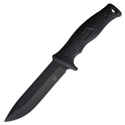 Messer T1 mit glatter Klinge SCHWARZ