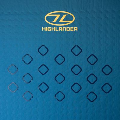Isomatte  Selbstaufblasende rutschfeste KIP MAT 50 mm BLAU HIGHLANDER SM131-DB 3