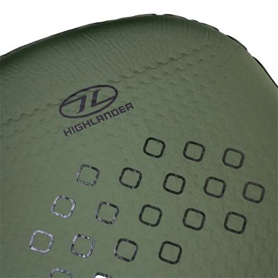 Isomatte  Selbstaufblasende rutschfeste KIP MAT 50 mm GRÜN HIGHLANDER SM131-OG 2