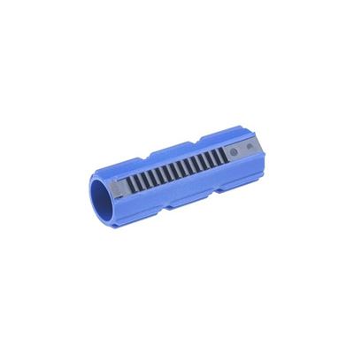 Polycarbonat Kolben mit 14 Stahlzähnen BLAU