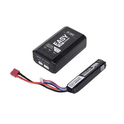 Set EASY LIPO CHARGER und Akku 11,1V 1000mAh, 20C - Stick (Buffer)