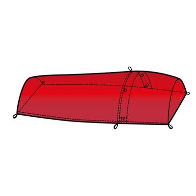 Notfalltasche für zwei Personen SURVIVAL BAG DOUBLE RED