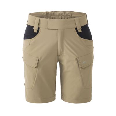 Damen Shorts OTS® VersaStretch® Lite 8,5" kurz KHAKI/SCHWARZ