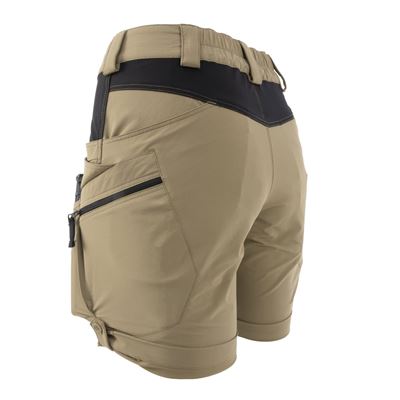 Damen Shorts OTS® VersaStretch® Lite 8,5" kurz KHAKI/SCHWARZ