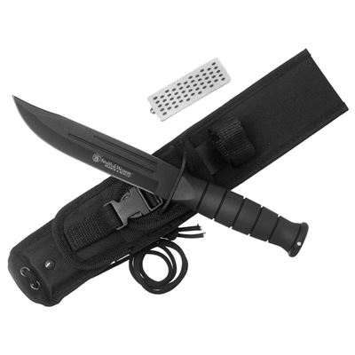 Messer SEARCH and RESCUE feste Klinge SCHWARZ