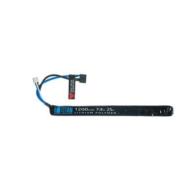 Akku Li-Pol 7,4V 1200mAh, 25C (T-Dean) - Stick (AK)