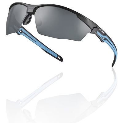 TRYON Schutzbrille BLAUER Rahmen SMOKE Gläser