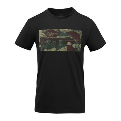 Tshirt FN FAL SCHWARZ/RHODESIAN CAMO